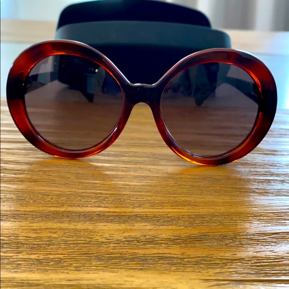 Salvatore Ferragamo Tortoise Shell Sunglasses